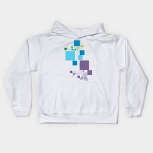 Multicolor Tiles in Motion Kids Hoodie